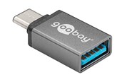 USB kabel - Pro USB-C 3.1 - USB-A - adapter - grey - 4040849566219