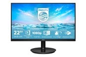Skærm - 22" Philips V-line 221V8A - 1920x1080 (FHD) - 75Hz - VA - 221V8A/00