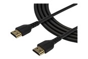 Skærmkabel - StarTech.com High Speed HDMI Cable With Ethernet - Heavy Duty - Premium Certified 4K HDMI 2.0 Cord (RDHMM2MP) - HDMI with Ethernet cable - 2 m - RHDMM2MP