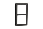 Lauritz Knudsen - LK FUGA Base 63 Design ramme 2x1 modul, koksgrå - 560D8420