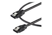 SATA & ATA kabel - StarTech.com 0.6 m Round SATA Cable - Latching Connectors - 6Gbs SATA Cable - SATA cable - 60 cm - SATRD60CM