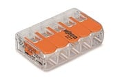 Forgreningsmateriel - WAGO Samlemuffe 5x0,2-4 mm², transparent, 25 stk. - 221-415