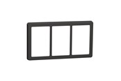 Lauritz Knudsen - LK FUGA Base 63 Design ramme 3x1½ modul, koksgrå - 560D8965