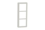 Lauritz Knudsen - LK FUGA Base 63 Design ramme 3x1 modul, lysegrå - 560D5430