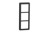 Lauritz Knudsen - LK FUGA Base 63 Design ramme 3x1 modul, koksgrå - 560D8430