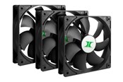 Kabinet Køler - Inter-Tech Lüfter 120*120*25 IPC Fan Set 3xLüfter - Kabinet køler - 120mm - Sort - 88887289