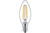 Lyskilder - Philips LED pære Classic Kerte 6,5W/827 (60W) klar E14 - 929002028055