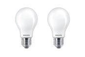 Lyskilder - Philips LED pære Classic Standard 7W/827 (60W) mat 2-pak E27 - 929001243067
