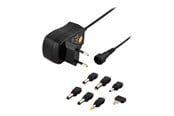 Bærbar Oplader - Deltaco strømadapter 230V til 3-12V DC 600mAh uds - PSR-06A