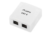 Netværkstilbehør - Lanberg OU6-0002-W - network surface mount box - OU6-0002-W