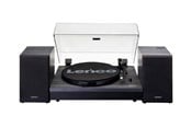 Pladespiller - Lenco LS-300WD - Record Player with Bluetooth® and two separate speakers - Black - Pladespiller Sort - LS-300BLACK