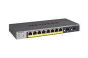 Switch - Netgear GS110TPv3 8-Port Gigabit PoE+ Ethernet Smart Switch with 2 SFP Ports and Cloud Management - GS110TP-300EUS