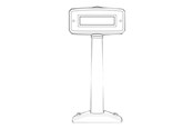 Systemtilbehør (kølepasta mv.) - Zebra MP6000 ACCESSORY POLE DISPLAY  MNTR - MX201-SI00WW