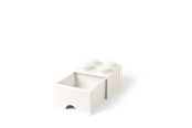 Børneværelse - LEGO opbevaringskasse 4 med skuffe, hvid - 40051735