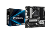 Bundkort - ASRock A520M Pro4 Bundkort - AMD A520 - AMD AM4 socket - DDR4 RAM - Micro-ATX - 90-MXBDU0-A0UAYZ