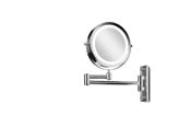Makeupspejl - Gillian Jones LED Wall double sided mirror in silver x 10 magnifying - 10246