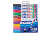 Skrive- og Tegneværktøjer - Artline EK90/10W Permanent ass farver - 10 pcs - EK90/10W