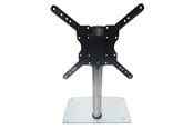 Vægbeslag, AV-Beslag & AV-Møbler - ConnecTech Sinox StandView TV bordstand med drejbar top - 26"-55" - Alu finish - Maks 25 kg - Maks størrelse 55" - SWB7150