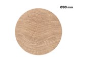 Beslag & hængsler  - Home>it Træknop Ø90 - egetræ - 12806