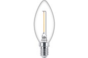 Lyskilder - Philips LED pære Classic Kerte 1,4W/827 (15W) klar E14 - 929002370101