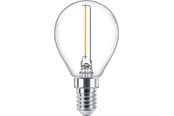 Lyskilder - Philips LED pære Classic Krone 1,4W/827 (15W) klar E14 - 929002370201