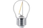 Lyskilder - Philips LED pære Classic Krone 1,4W/827 (15W) klar E27 - 929002370301