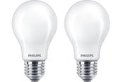 Lyskilder - Philips LED pære Classic Standard 4,5W/827 (40W) mat 2-pak E27 - 929001242967