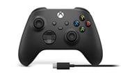 Spil tilbehør - Microsoft Xbox - Carbon Black + USB-C Cable - Wireless Controller - Microsoft Xbox One - 1V8-00002