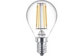 Lyskilder - Philips LED pære Classic Krone 4,3W/827 (40W) Klar E14 - 929001890455