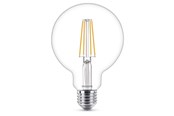 Lyskilder - Philips LED pære Classic Globe Ø95 7W/827 (60W) Klar E27 - 929001387901
