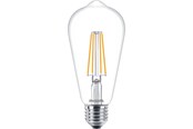 Lyskilder - Philips LED pære Classic Edison 7W/827 (60W) Klar E27 - 929001387655
