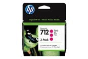 Blæk, Toner & Forbrugsstoffer - HP 712 / 3ED78A 3-Pack Magenta Ink - 3ED78A