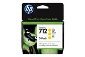 Blæk, Toner & Forbrugsstoffer - HP 712 / 3ED79A 3-Pack Yellow Ink - 3ED79A