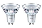 Lyskilder - Philips LED pære Classic Spot 4,6W/827 (50W) 36° 2-pak GU10 - 929001215218