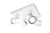 Lamper - Philips Runner 4-spotplade GU10, hvid - 915004327801