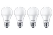 Lyskilder - Philips LED pære Standard 10W/827 (75W) Mat 4-pak E27 - 929002306504