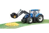 Legetøjsbil - Bruder New Holland T7.315 traktor med frontlæsser legetøj - 03121