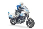 Legetøjsbil - Bruder bworld Ducati Scrambler FT politimotorcykel legetøj - 62731