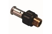 Alu-pex systemer - Henco pres kobling pvdf pres/udvendig gevind 63 mm x 2 - 17PK-6310-N