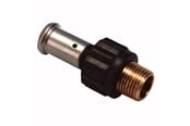 Alu-pex systemer - Henco straight male iron adapter 40 mm x 1 - 17PK-4006-N