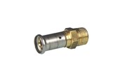 Alu-pex systemer - Henco pres overgangsnippel 20 mm x 34 cusi - 17P-2005-CS