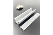 Lamper - DEVELTRON Alu profil 9, med opal cover til nedfræsning - 2,5 m - DVT27109