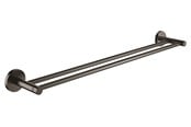 Badeværelsestilbehør - Grohe Essentials dobbelt håndklædestang, 600 mm, børstet hard graphite - 40802AL1