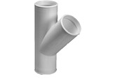 Reservedele & tilbehør til armaturer - Purus grenrør 45° 32 mm hvid pp/tpe - 752003-032