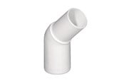 Reservedele & tilbehør til armaturer - Purus vinkel 45° 32 mm hvid pp/tpe med spidsende - 752011-132