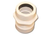 Reservedele & tilbehør til armaturer - Megatherm Kobling 1 1/2" hvid lige - 750363011