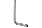 Reservedele & tilbehør til armaturer - Megatherm Afløbsrør 90° 32 x 220 x 580 mm forkromet - 750231010