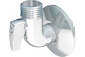 Fittings - Broen Ballofix med håndtag + kontra nippel/forskruning vinkel 1/2" - 42100000-331508