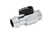 Fittings - Broen Ballofix med håndtag nippel/pres 1/2"x15 mm - 4382100-226002