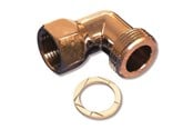 Brus og monteringstilbehør - Megatherm Tilgangsstykke vinkel 3/4" x 1/2" krom - 728400004